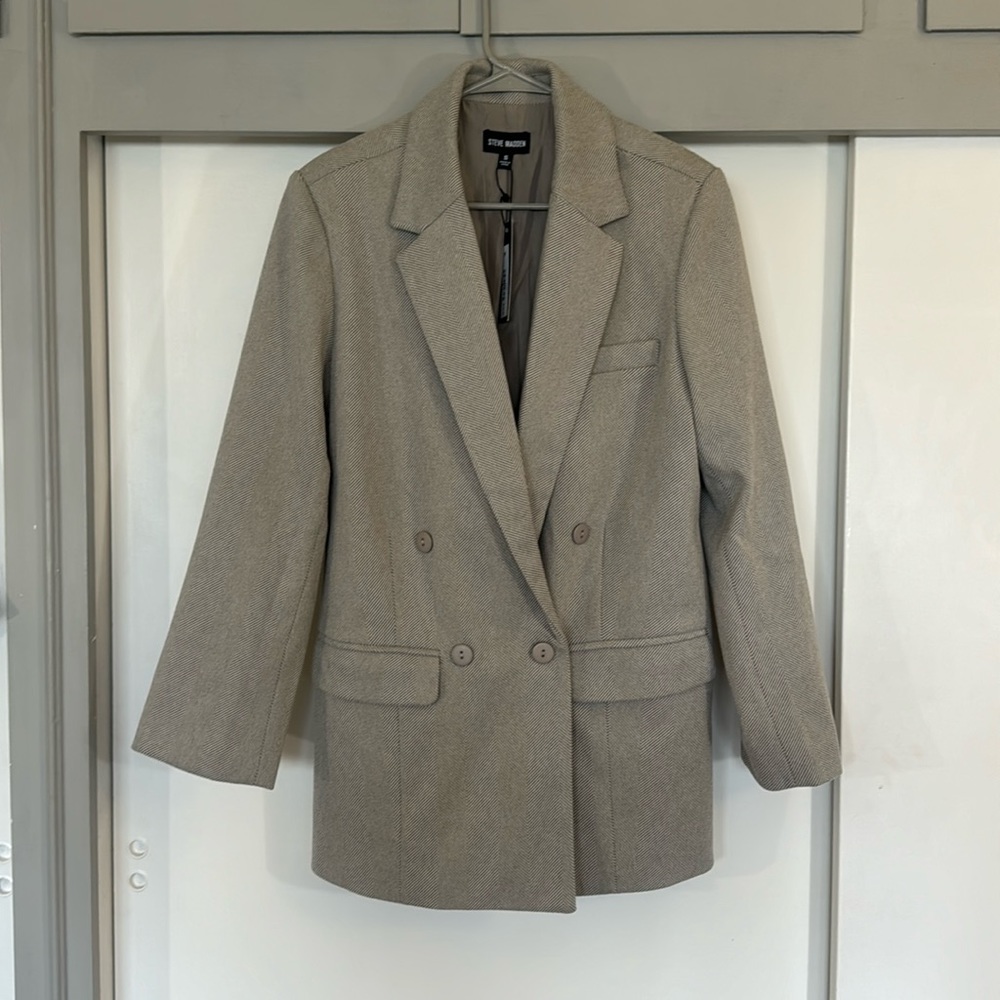 NWT Steve Madden Cinched Waist Blazer Coat